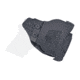 Rounded OWB KYDEX Paddle Holster, S&amp;W M&amp;P Bodyguard 380, Left Hand, Carbon Fiber Black, SWN-BG380L-CF-LH-OWBPDL