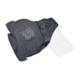 Rounded OWB KYDEX Paddle Holster, S&amp;W M&amp;P Bodyguard 380, Right Hand, Carbon Fiber Black, SWN-BG380L-CF-RH-OWBPDL