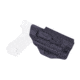 Rounded Tuckable IWB KYDEX Holster, Glock 17 19 19X 22 23 31 32 34 35 45 Gen 1-5 with TLR-1, Right Hand, Black, GLK-1917TLR1-BK-RH-TUCK