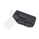 Rounded Tuckable IWB KYDEX Holster, Glock 19/19X/23/32/45 Gen 1-5, Ambidextrous, Black, GLK-192332-BK-AMBI-TUCK