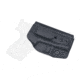 Rounded Tuckable IWB KYDEX Holster, Glock 43/43X, Ambidextrous, Black, GLK-G43-BK-TUCK