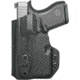 Rounded Tuckable IWB KYDEX Holster, Glock 43/43X w/ TLR-6, Ambidextrous, Carbon Fiber Black, GLK-G43TLR6-CF-TUCK