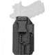 Rounded Weapon Mounted Light Holster for Surefire X300UA/B, Left, Black, ARC-X300UAB-BK-LH-LUX