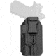Rounded Weapon Mounted Light Holster for Surefire X300UA/B, Right, Black, ARC-X300UAB-BK-RH-LUX