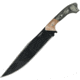 Condor Tool and Knife Atrox Knife, 17.5in Overall, 11.25in Black Traction Coated 1075Hc Steel Blade, Black/Brown Canvas Micarta Handle, Black Kydex Sheath, CTK1814-10.8HC