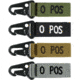 Condor Outdoor Blood Type Key Chain 4 Pcs/Pack, Opos, Black, 239O+002-2
