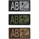 Condor Outdoor Blood Type Patch 6 Pcs/Pack, ABpos, Olive Drab/Black, 229AB+001-1
