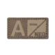 Condor Outdoor Blood Type Patch 6 Pcs/Pack, Aneg, Coyote Brown, 229A-498