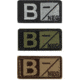 Condor Outdoor Blood Type Patch 6 Pcs/Pack, Bneg, Foliage/Black, 229B-007