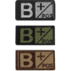 Condor Outdoor Blood Type Patch 6 Pcs/Pack, Bpos, Foliage/Black, 229B+007-7