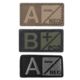 Condor Outdoor Blood Type Patch 6 Pcs/Pack, Apos, Coyote Brown, 229A+498