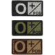 Condor Outdoor Blood Type Patch 6 Pcs/Pack, Opos, Olive Drab/Black, 229O+001-1