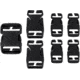 Condor Outdoor Buckle Repair Kit, 7-pack, Black, 221067-002