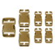 Condor Outdoor Buckle Repair Kit, 7-pack, Coyote Brown, 221067-498