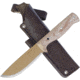 Condor Tool and Knife Desert Romper Knife Fixed Blade Knife, 4.5in, 1075HC Steel, Drop Point, Natural, Canvas Micarta Handle, CTK3909-4.5
