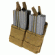 Condor Outdoor Double Stacker Open-Top M4 Mag Pouch, Coyote Brown, MA43-498