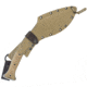 Condor Tool and Knife K-Tact Kukri Knife Desert Knife, 15in Overall, 9.75in Blasted Satin 1075Hc Steel Blade, Natural Canvas Micarta Handle, SS Pommel, Tan Kydex Sheath, CTK1811-10