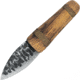 Condor Tool and Knife Otzi Knife, 5.5in Overall, 2.25in Hand Forged 1095Hc Steel Blade, American Hickory Handle With Recessed Wire Wrapping, Brown Leather Sheath, CTK3922-2.2