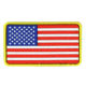 Condor Outdoor PVC Mini US Flag Patch, 6 pcs/pack, Rwb, 181014-004