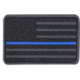 Condor Outdoor PVC US Flag Patch, 6 Pc/Pack, Blue Line, 181004-006