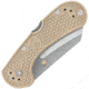 Condor Tool and Knife Cadejo Lockback Folding Knife, 3.88in Closed, 2.88in Satin 14C28N Sandvik Stainless Cleaver Blade, Tan Textured Zy-Ex Handle, CTK815-2.8Z-SK
