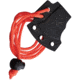 Condor Tool and Knife Carlitos Neck Orange Hatchet, 3in Overall, 1.75in Black Cerakote 1075HC Steel Axe Head w/ 1.25in Cutting Edge, Orange Cord Wrapped Handle, Kydex Sheath, CTK820-2.9-HC