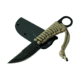 Condor Tool and Knife Kickback Knive, 1075 High Carbon Steel Black Traction Powder Coating Blade, Paracord Wrapped Handle, CTK1802-2.75HC