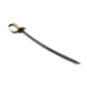 Condor Tool and Knife Naval Cutlass Sword,24in Black Plain 1075 High Carbon Steel, Epoxy Black Powder Coating,Hardwood Handle w/Sheath CTK360-24HC