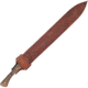 Condor Tool and Knife Polar Wind Machete Knife, 27in Overall, 20.38in Blasted Satin 1075HC Steel Blade, Walnut Handle, Brown Leather Belt Sheath, CTK2851-20.3-HC