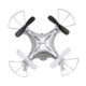 CONTIXO App Controlled Mini RC Quadcopter Drone w/ 720P HD WiFi Camera, Gyro and Gravity Sensor, Silver F3SIL