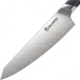 Cool Hand G10 Fixed Blade Chef's Knife, 13in Overall, 8in Satin Finish 1.4116 Stainless Blade, Black G10 Handle, 7198GG10