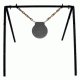 Copper Ridge Outdoors AR500 10 inch Gong Target w/Stand, 1/2 in Thick, Silver SH5055CR