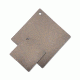 Copper Ridge Outdoors AR500 Square Steel Plate Target, 6 x 3/8 inch, Gray SH5015CR