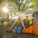 Core Equipment 11 Person Cabin Tent w/ Screen Room, Orange/Gray, 17 x 12 ft, 40035