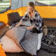Core Equipment 20 Deg Oversized Sleeping Bag, Grey, Extra Large, 40024