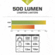 Core Equipment 500 Lumen LED Lantern, Gray, 4.2 x 4.2 x 7.2 in, 40014