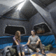 Core Equipment Lighted 10 Person Instant Cabin Tent w/Screen Room, Green/Gray, 14 x 14.5 ft, 40063