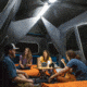 Core Equipment Lighted 12 Person Instant Cabin Tent, Blue/Gray, 18 x 10 ft, 40064