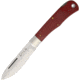 Cougar Creek Teton Mountian Micarta Folding Knife,3.75in,D2 Tool Steel,Standard Edge,Satin,Red,Micarta Handle CCTLBRM