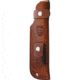 Cougar Creek Wilderness Survivor Camo Knife, 10.5in Overall, 5.75in Satin 1095Hc Steel Blade, Camo Linen Micarta Handle, Green Liners, Brown Leather Sheath, QC0113 CAMO MICARTA