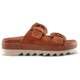 Cougar Pepa Suede Sandal - Womens, Cognac, 6, Pepa-SL-Cognac-6