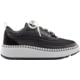 USED, Cougar Sayah Luxmotion Nylon/ Suede Waterproof Sneakers - Women's, Black/White, 8, SAYAH-Black-White-8