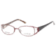 Cover Girl CG0448 Eyeglass Frames - Matte Bordeaux Frame Color, Clear Lens Color