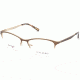 Cover Girl CG0543 Eyeglass Frames - Matte Dark Brown Frame Color