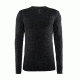 Craft Active Comfort Roundneck Long Sleeve, Black Solid, Small 1903716-B199-S