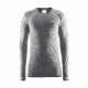 Craft Active Comfort Roundneck Long Sleeve, Black Melange, Small 1903716-B999-S