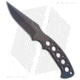 Crawford Knives Custom Kasper Fixed Blade Knife, 3.25in, Titanium, Clip Point Blade, Titanium, Black Handle, Black/Black, 7.50 inch, BHQ-20747