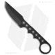 Crawford Knives Custom Trapper Fixed Blade Knife, 2.75in, CPM S30V, Tanto Blade, Stainless Steel, Black Handle, Black/Black, 6.875 inch, BHQ-22943