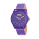 Crayo Jolt Leatherette Strap Watch, Purple, CRACR4904