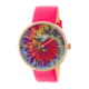 Crayo Swirl Strap Watch, Multicolor/Hot Pink CRACR4206